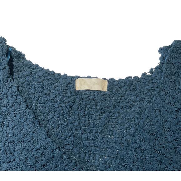 Altar'd State Sweater Blue Small LS V-Neck Cozy Soft Casual Work School - Picture 3 of 6
